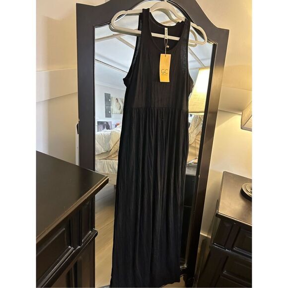 NEW Maxi Dress Casual Long Dress with Pockets L - Picture 3 of 4